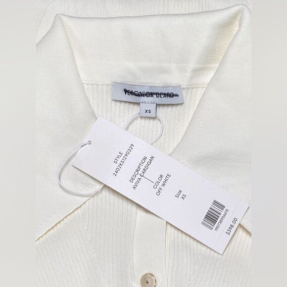 Veronica Beard Aviva Ribbed Cardigan size XS - Picture 9 of 12